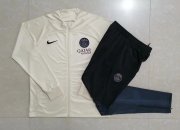 23-24 PSG Cream Soccer Football Training Kit (Jacket + Pants) Man