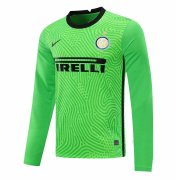 20-21 Inter Milan Goalkeeper Green Long Sleeve Man Soccer Football Kit