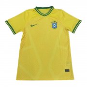 2022 Brazil Yellow Short Soccer Football Training Top Man