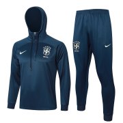2024 Brazil Royal Soccer Football Training Kit (Sweatshirt + Pants) Man #Hoodie