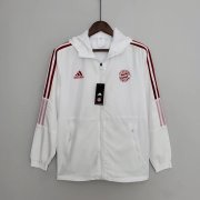 22-23 Bayern Munich White All Weather Windrunner Soccer Football Jacket Top Man
