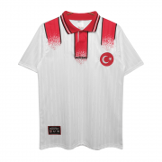 1992 Turkey Retro Away Soccer Football Kit Man