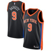New York Knicks 22-23 Black Swingman Jersey City Edition Man (BARRETT #9)