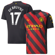 22-23 Manchester City Away Soccer Football Kit Man #De Bruyne #17