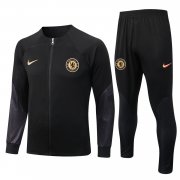 22-23 Chelsea Black Soccer Football Training Kit (Jacket + Pants) Man