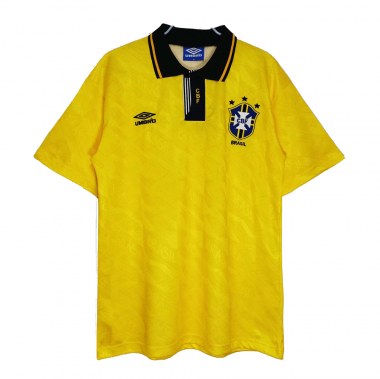 1991/93 Brazil Retro Home Soccer Football Kit Man