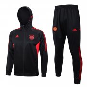 23-24 Bayern Munich Black Soccer Football Training Kit (Jacket + Pants) Man #Hoodie