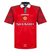 1996/97 Manchester United Retro Home Soccer Football Kit Man