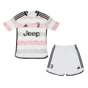 23-24 Juventus Away Soccer Football Kit (Top + Short) Youth