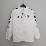 22-23 Colo Colo White All Weather Windrunner Soccer Football Jacket Top Man