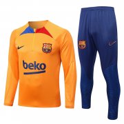 22-23 Barcelona Orange Soccer Football Training Kit Man