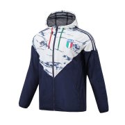 2023 Italy Royal - White All Weather Windrunner Soccer Football Jacket Man