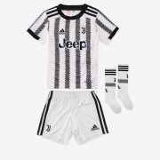 22-23 Juventus Home Soccer Football Full Kit ( Top + Short + Sock ) Youth