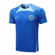 22-23 England Blue Short Soccer Football Training Top Man