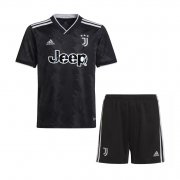 22-23 Juventus Away Soccer Football Kit (Top + Shorts) Youth