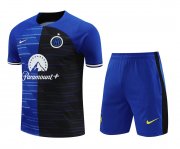 24-25 Inter Milan Blue Short Soccer Football Training Kit (Top + Short) Man