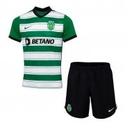 22-23 Sporting Portugal Home Soccer Football Kit (Top + Short) Youth