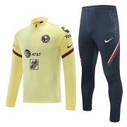 20-21 Club America Yellow Man Soccer Football Training Suit