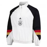 2023 Germany White All Weather Windrunner Soccer Football Jacket Man #Half-Zip Icon