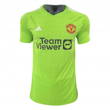 23-24 Manchester United Goalkeeper Green Soccer Football Kit Man