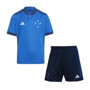 23-24 Cruzeiro Home Soccer Football Kit (Top + Short) Youth