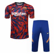 2020-21 Barcelona Red & Blue Men Soccer Football Short Training Suit