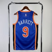 2024 New York Knicks Blue Swingman Jersey - City Edition Man #BARRETT - 9