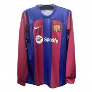 23-24 Barcelona Home Soccer Football Kit Man #Long Sleeve