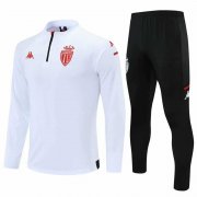21-22 AS Monaco White Soccer Football Training Suit Man
