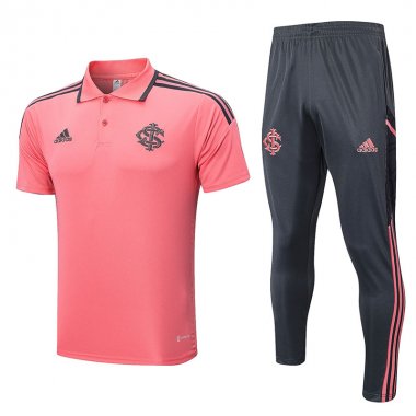 22-23 SC Internacional Pink Soccer Football Training Kit (Polo + Pants) Man