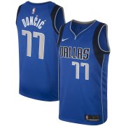 22-23 Dallas Mavericks Blue Swingman Jersey - Icon Edition Man #DON?I? - 77