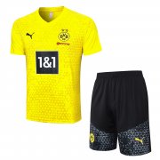 23-24 Borussia Dortmund Yellow Short Soccer Football Training Kit (Top + Short) Man