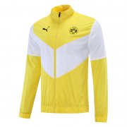 22-23 Borussia Dortmund Yellow - White All Weather Windrunner Soccer Football Jacket Man