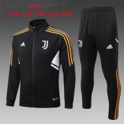 22-23 Juventus Black Soccer Football Training Kit (Jacket + Pants) Youth