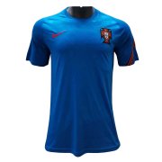 21-22 Portugal Blue Short Soccer Football Training Shirt Man