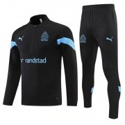 22-23 Olympique Marseille Black Soccer Football Training Kit Man