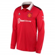22-23 Manchester United Home Soccer Football Kit Man #Long Sleeve