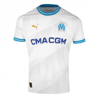 23-24 Olympique Marseille Home Soccer Football Kit Man #Player Version