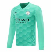 20-21 Manchester City Goalkeeper Green Long Sleeve Man Soccer Football Kit