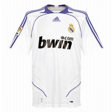 07-08 Real Madrid Retro Home Men Soccer Football Kit