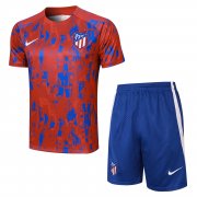 23-24 Atletico Madrid Red Short Soccer Football Training Kit (Top + Short) Man