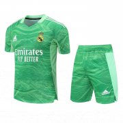 22-23 Real Madrid Goalkeeper Green Soccer Football Kit (Top + Short) Man