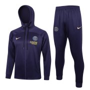 23-24 PSG Dark Purple Soccer Football Training Kit (Jacket + Pants) Man #Hoodie