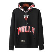 21-22 Chicago Bulls x Aape Pullover Black Hoodie Sweatshirt Men