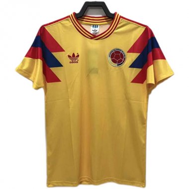 1990 Colombia Home Soccer Football Kit Man #Retro