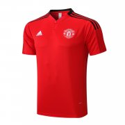 21-22 Manchester United Red Champions Soccer Football Polo Top Man