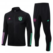 23-24 Bayern Munich Black Soccer Football Training Kit (Jacket + Pants) Man