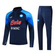 22-23 Napoli Navy Zipper Soccer Football Training Kit (Sweatshirt + Pants) Man