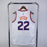 23-24 Phoenix Suns White Swingman Jersey #Association Edition Man AYTON #22