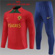 2024 Portugal Red Soccer Football Training Kit Youth